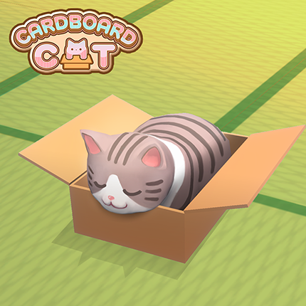 ダンボールと猫